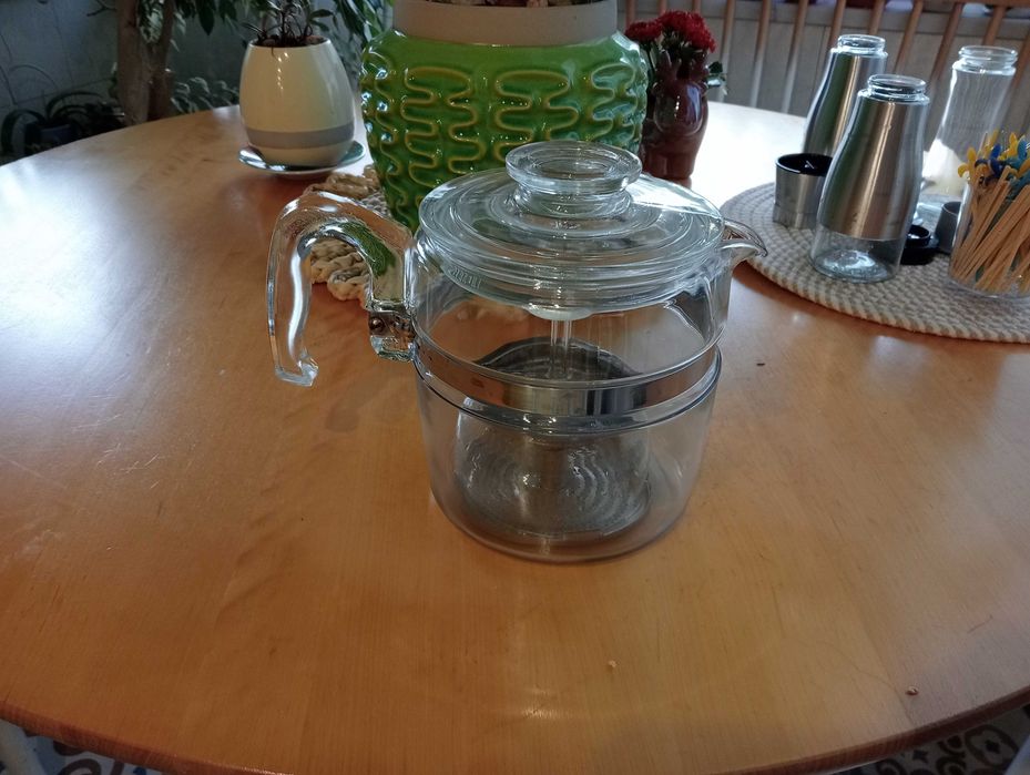 Cafeteira/chaleira de vidro "Vintage"