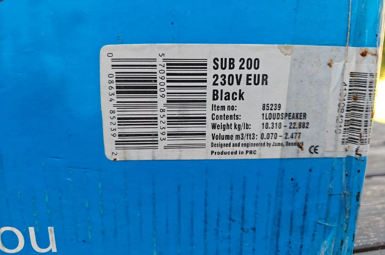 JAMO kolumny S606 zestaw 5 głośników + Aktywny SUB JAMO S200 Jak Nowy