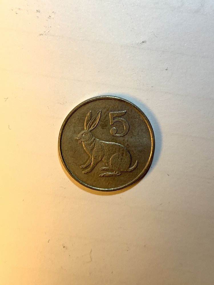 5 centow 1997 Zimbabwe moneta