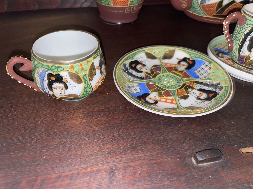 Serviços de chá e café porcelana japonês
