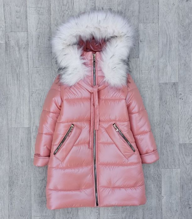 Зимова куртка пуховик дівчинка 116, 122 , 128, 134 см