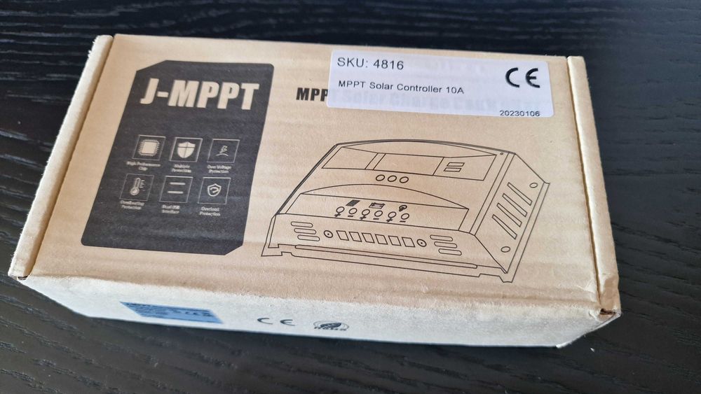 Controlador Solar MMPT 10A p/ painel solar e carregamento de baterias