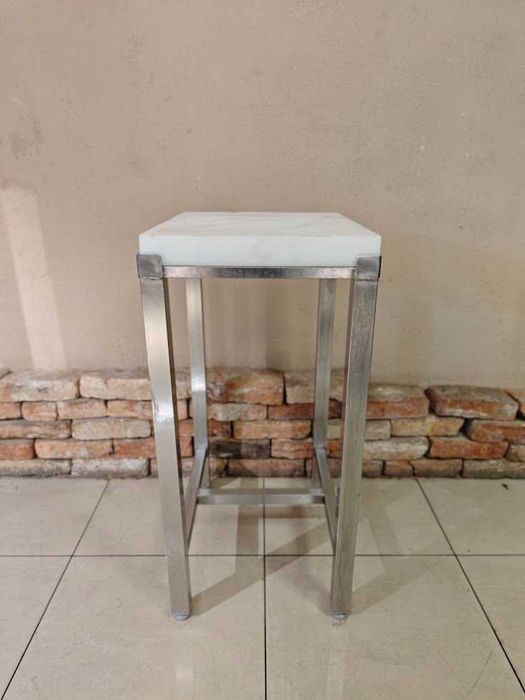 Kloc masarski 40x50 cm – poliuretanowy blat 5 cm, podstawa nierdzewna