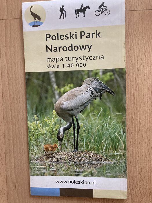 Mapa turystyczna Poleski Park Narodowy, skala 1:40 000, stan bdb