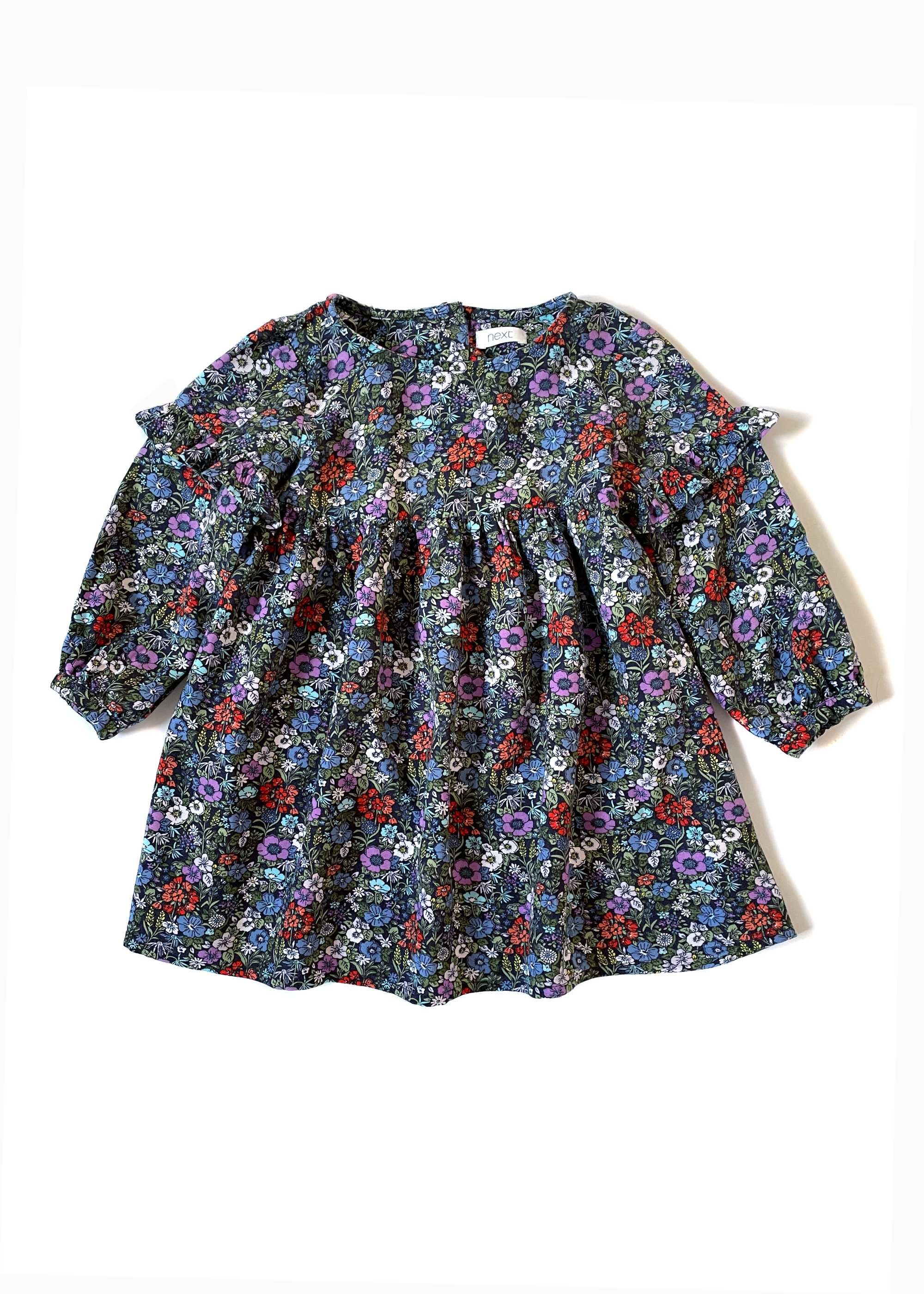 Прелестное цветочное платье Next для девочки 12-18 месяцев, 86 см