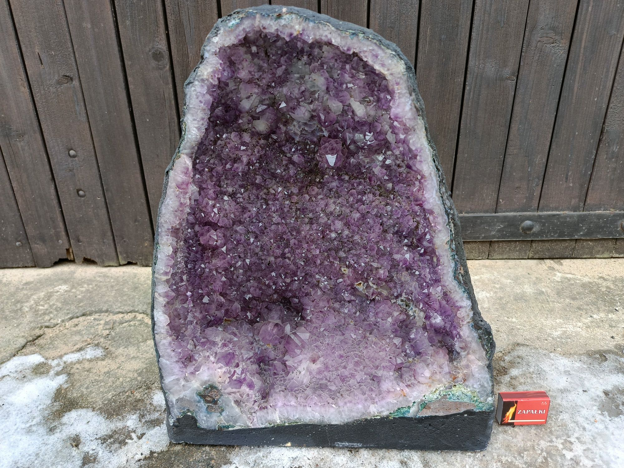 Naturalny kamień Ametyst Geoda Grota Wielki okaz