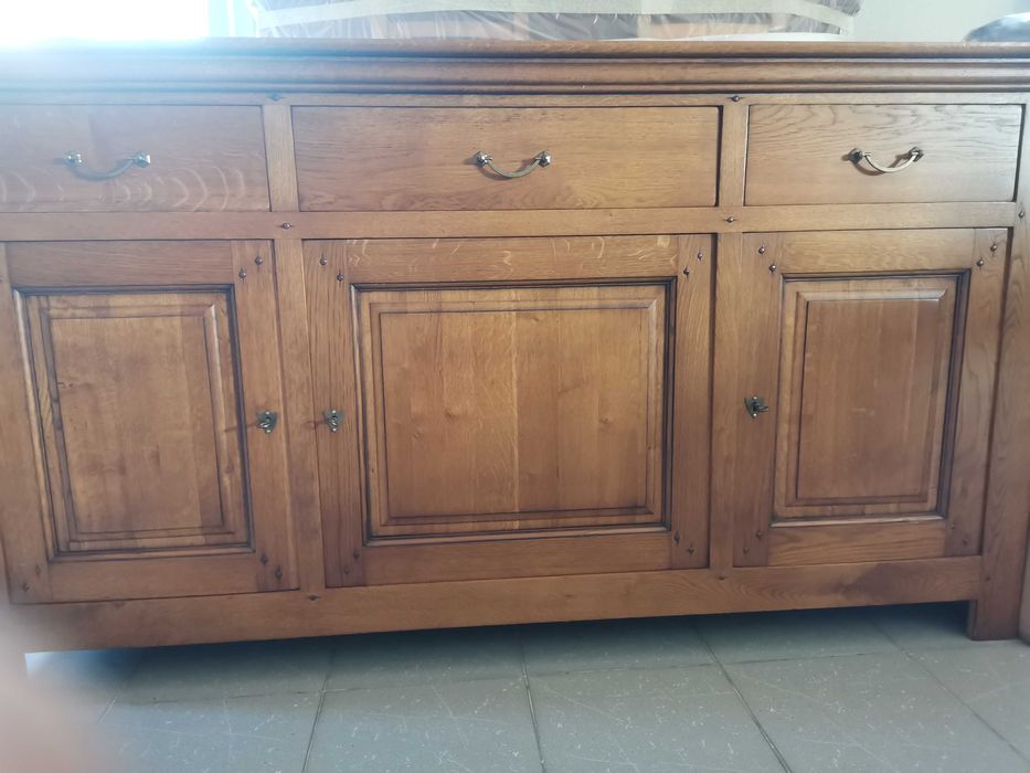 Aparador madeira carvalho maciço