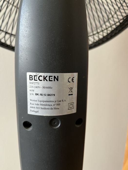 Ventoinha / ventilador de Pé BECKEN BSF2771