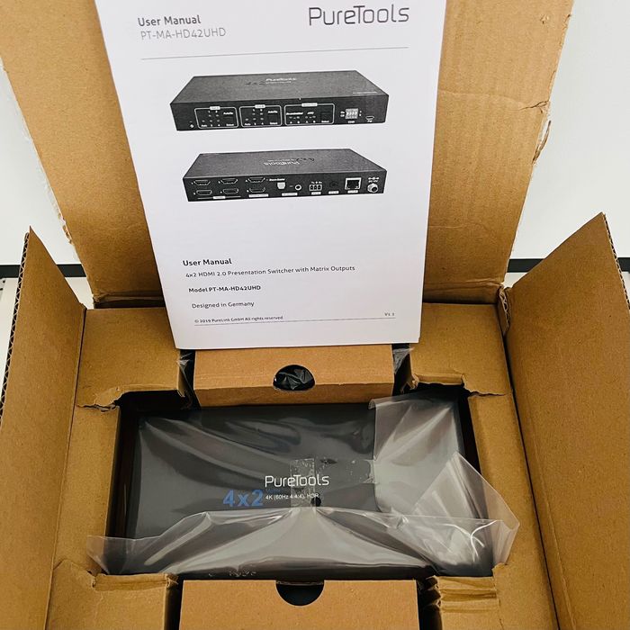 PureLink PT-MA-HD42UHD matryca przełącznik HDMI 4x2 4K UHD jak nowy!
