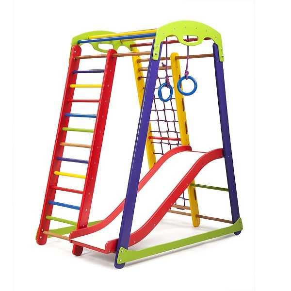 Дитячий спортивний куточок SportBaby «Кроха - 1 Plus 1» з гіркою