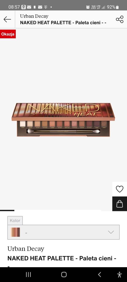 Urban Decay Naked Heat paleta cieni