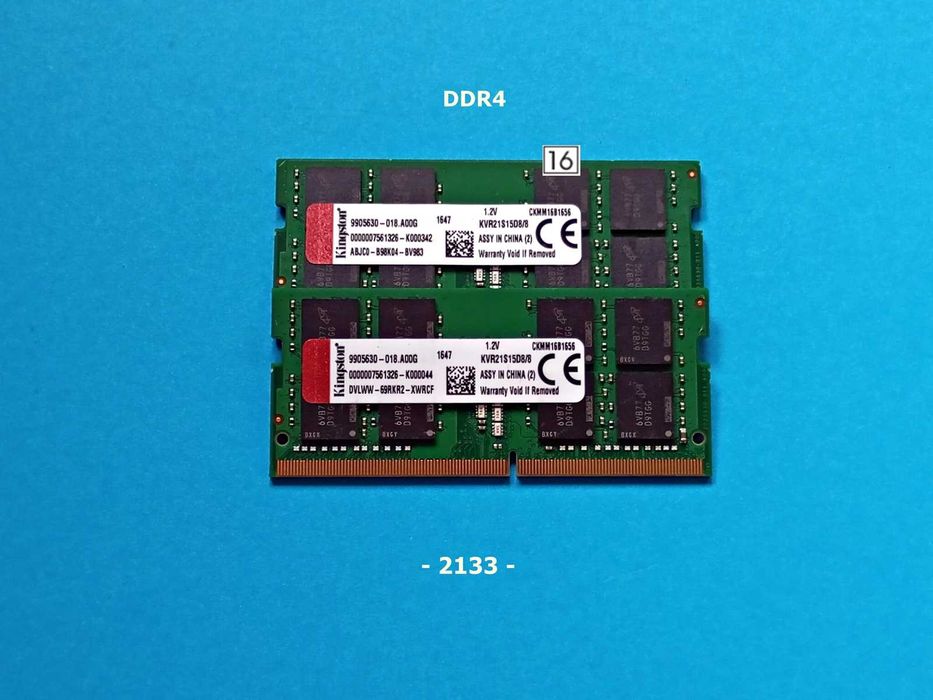 DDR4 16GB KingSton 2133