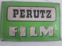 Antiga chapa publicitaria Perutz