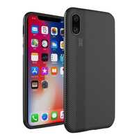 Etui Carbon Fiber Case Hybrid - Iphone X / Xs (Smooth Grey)