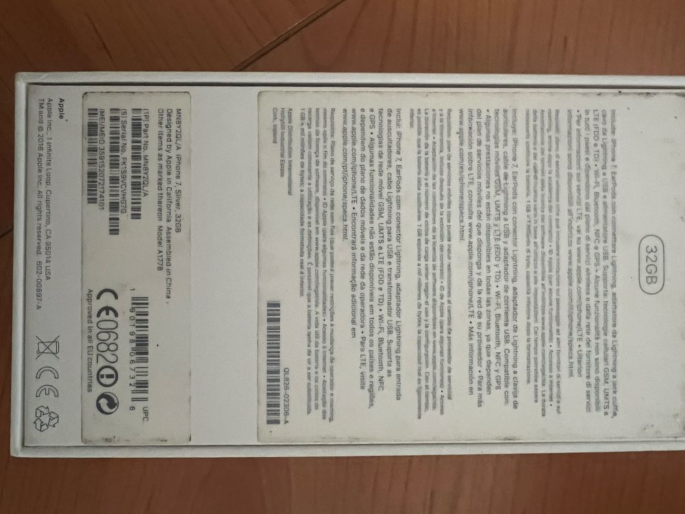 Iphone 7 com 32 GB impecavel