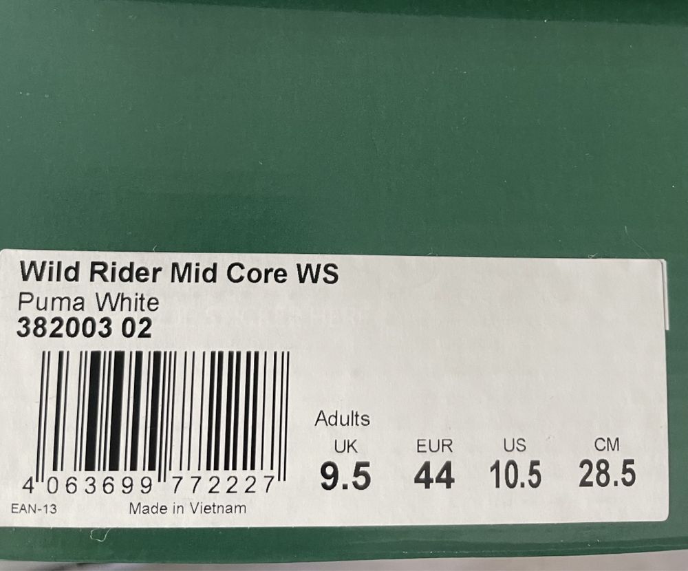 Нові чоловічі кросівки Puma Wild Rider наш 43 р., 28,5 см устілка.