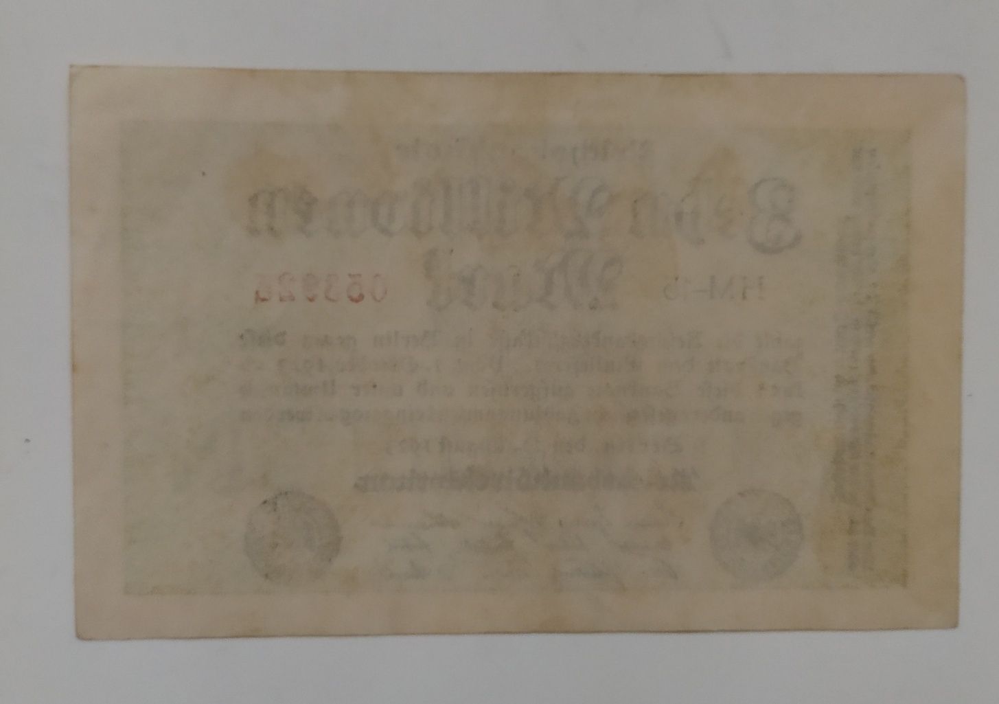 Banknot 10 mln marek 1923 Niemcy
