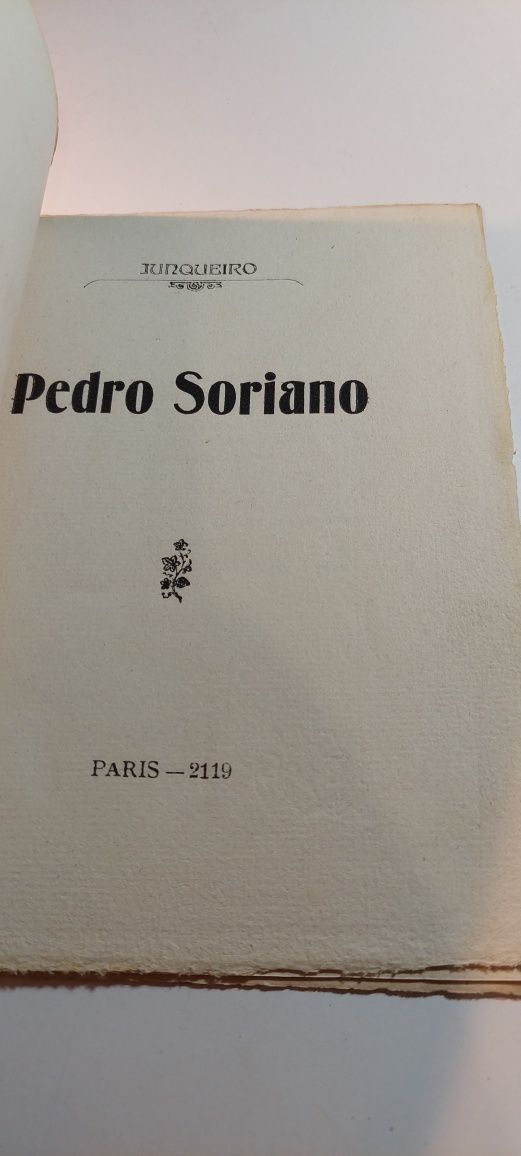Pedro Soriano - Guerra Junqueiro (1ª edição)