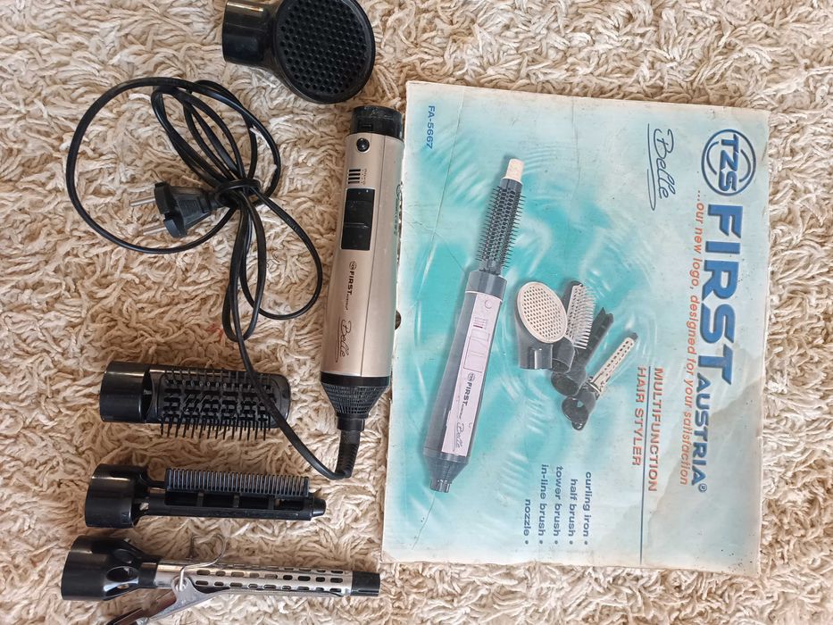 Дешево! Набір фен+плойка+насадки. Сушка для волосся. Belle. Укладка