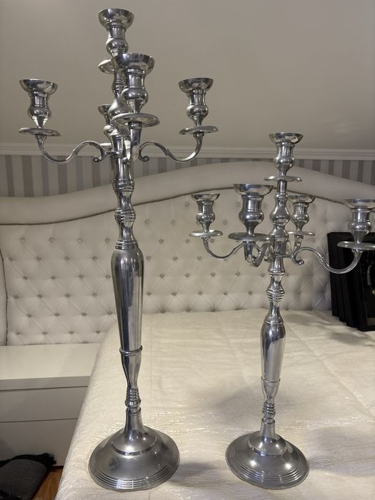 Par de castiçais em inox