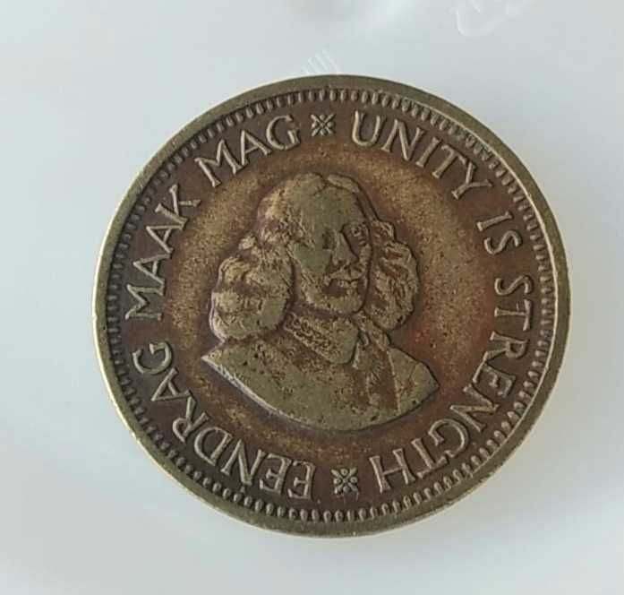 Moedas da África do Sul - 1/2 Cent. 1964 ; 1/2 Cent. 1962