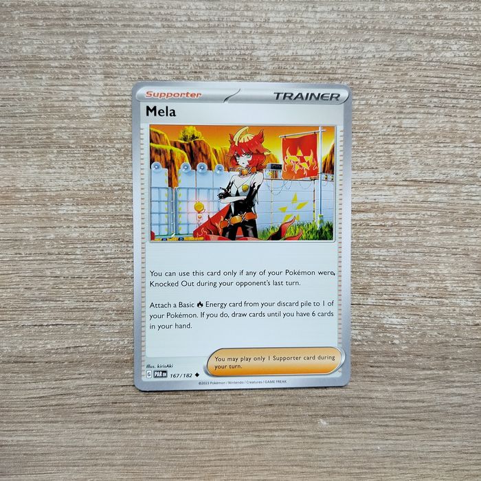 Karta pokemon Mela z zestawu Paradox Rift