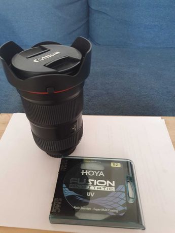Obiektyw szerokokątny Canon EF 16-35mm f/2.8l III USM + filtr UV Hoya