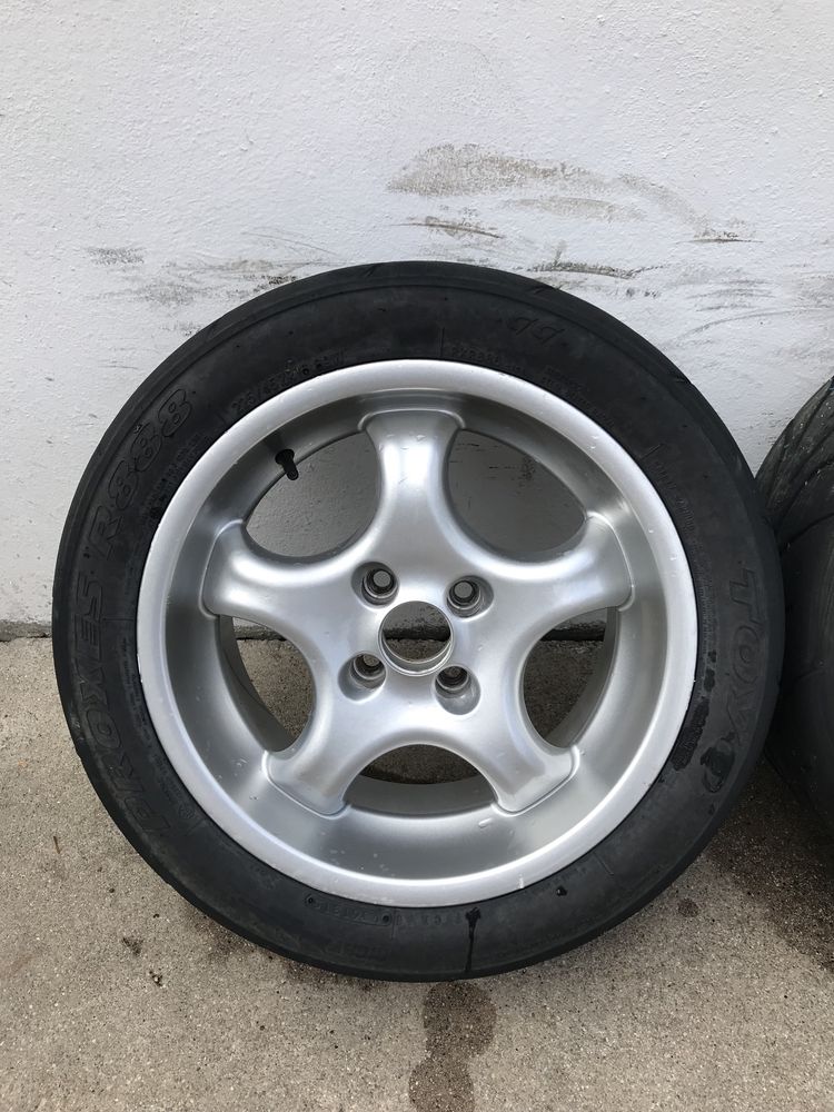 Jantes Enzo 16 4x100 com semi-slicks