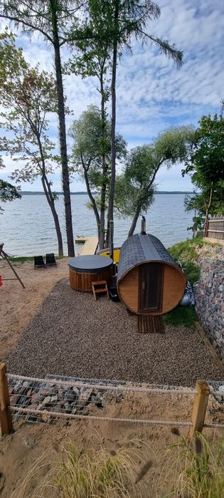 Dom "Nad Jeziorem" plaża, sauna, bania, Mazury, Kruklanki.