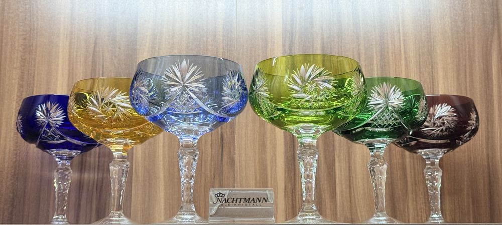 Хрустальные креманки шампанки Joska/Nachtmann серия Schluderstein GDR