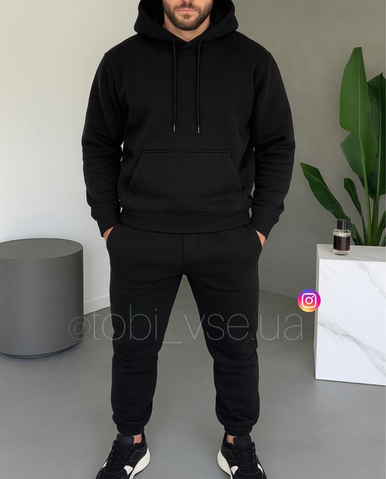 ТЕПЛИЙ‼️ Костюм Фліс Полар худі + штани Чоловічий спортивний Мужской