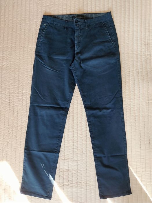 spodnie męskie Marc O'Polo granatowe szer.2x43 cm dł.102 cm nogawka 75