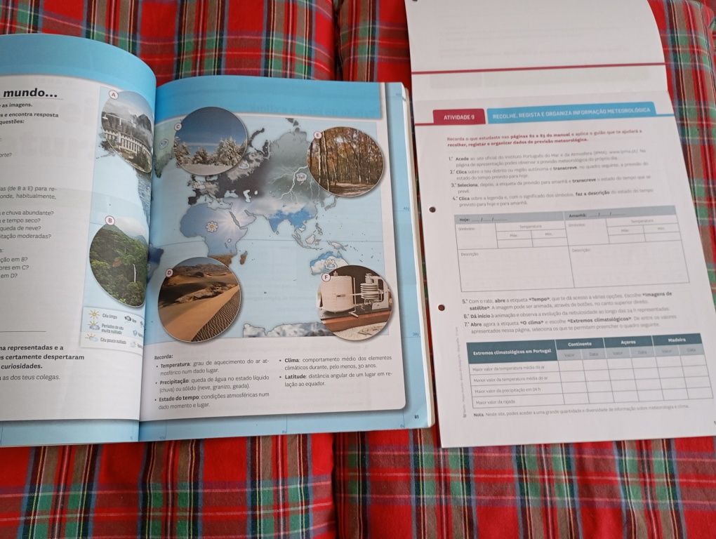 Livro/caderno de atividades geografia 7°ano