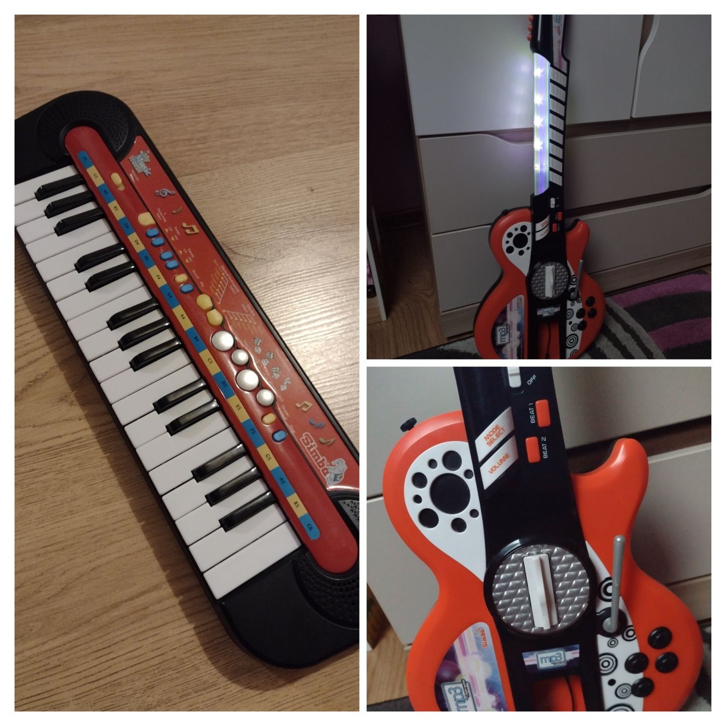 Zestaw interaktywny (wysyłka) gitara i pianino