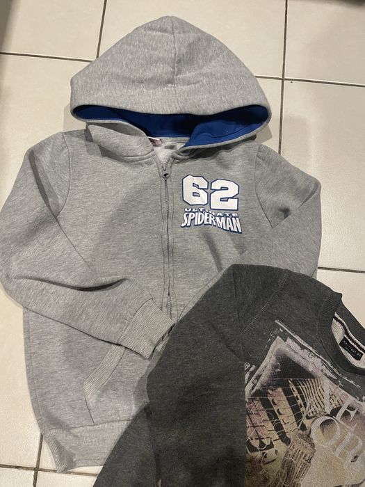 Bluzy chłopięce 128, ocieplane bluzy dla chlopca