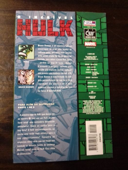 Coleção de 20 volumes Jornal de Noticias/Devir - O Incrível Hulk