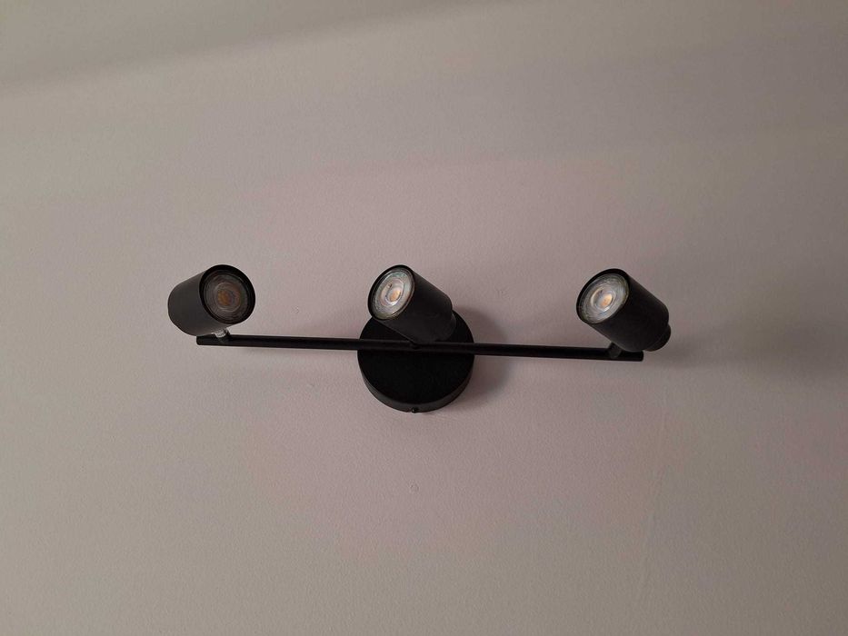 Foco decorativo Inspire TEKLA 3 mâmpadas GU10X3 metal preto