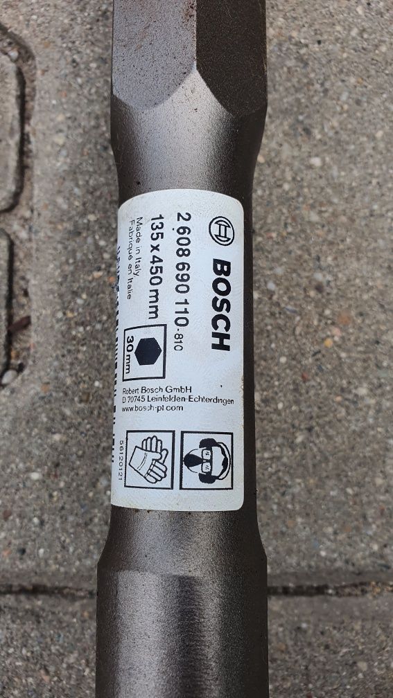 Bosch Skruvmejsel HEX 30 135x450 dłuto sztych, łopatka wiertło