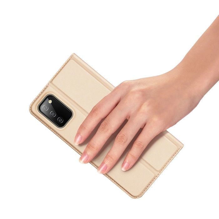 Dux Ducis Skin Pro kabura etui z klapką do Samsung Galaxy A03s złoty