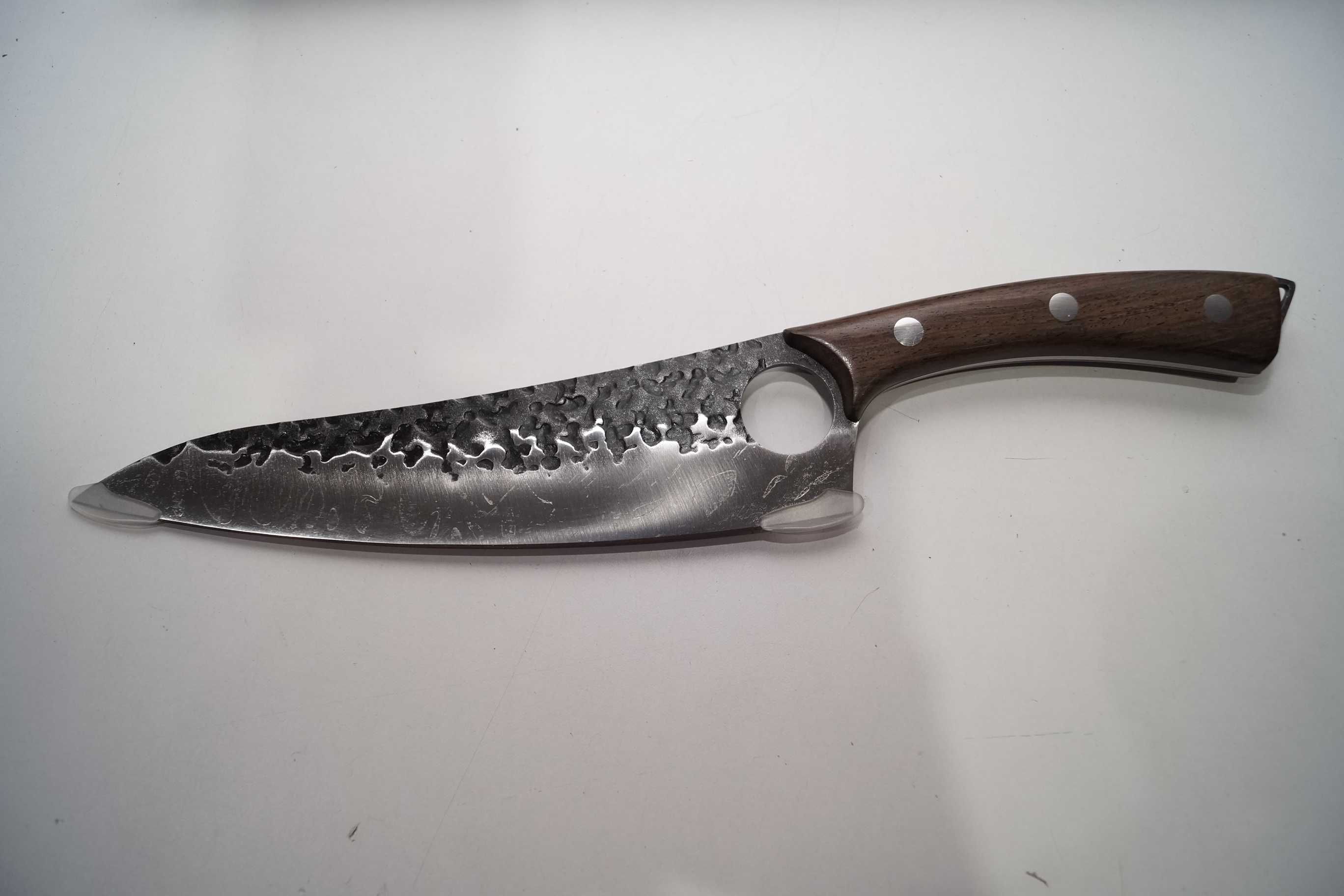 Tasak, nóż szefa kuchni stal nierdzewna kuty ostrze 21,5cm