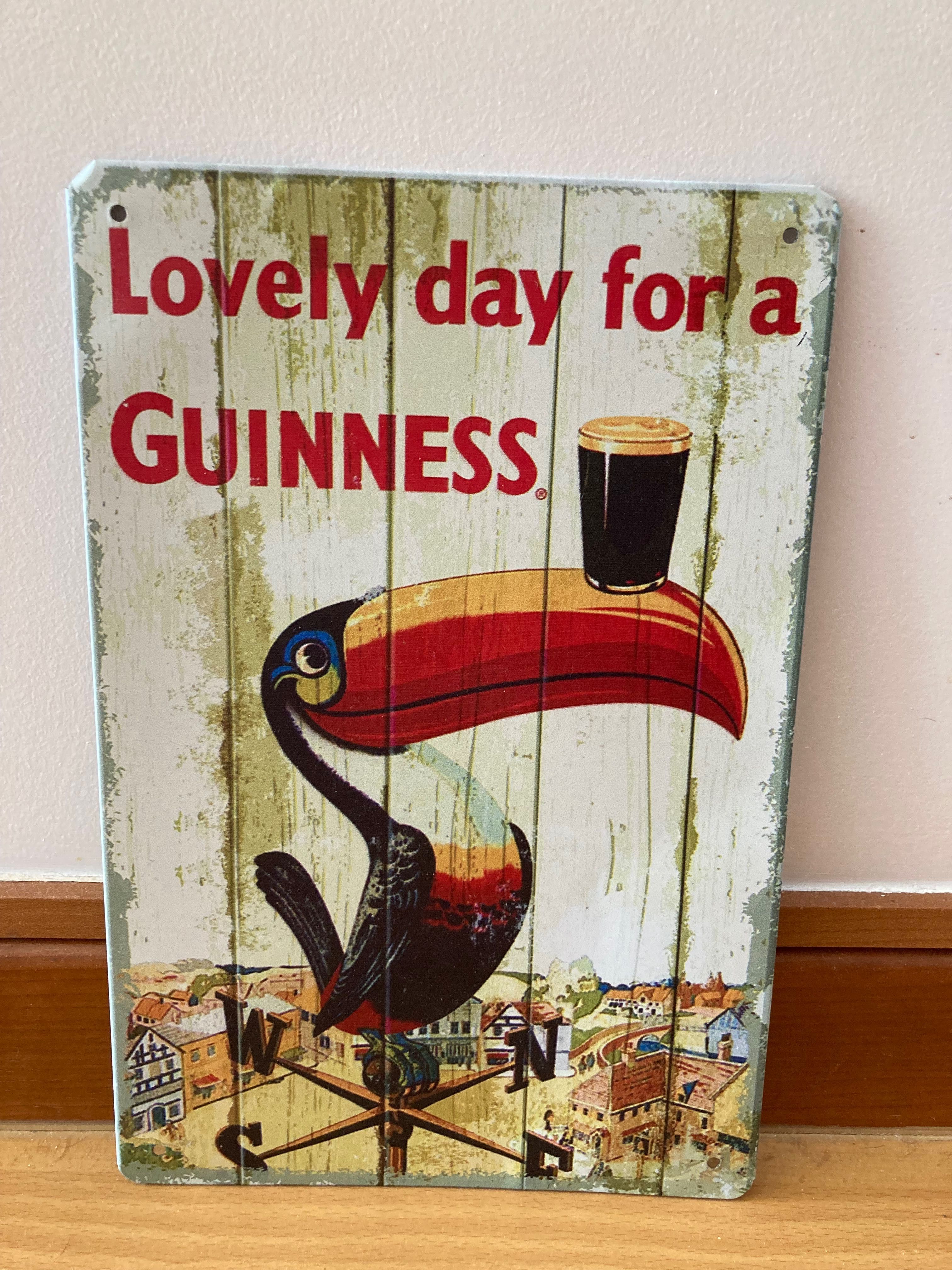 Placa Guinness pequena