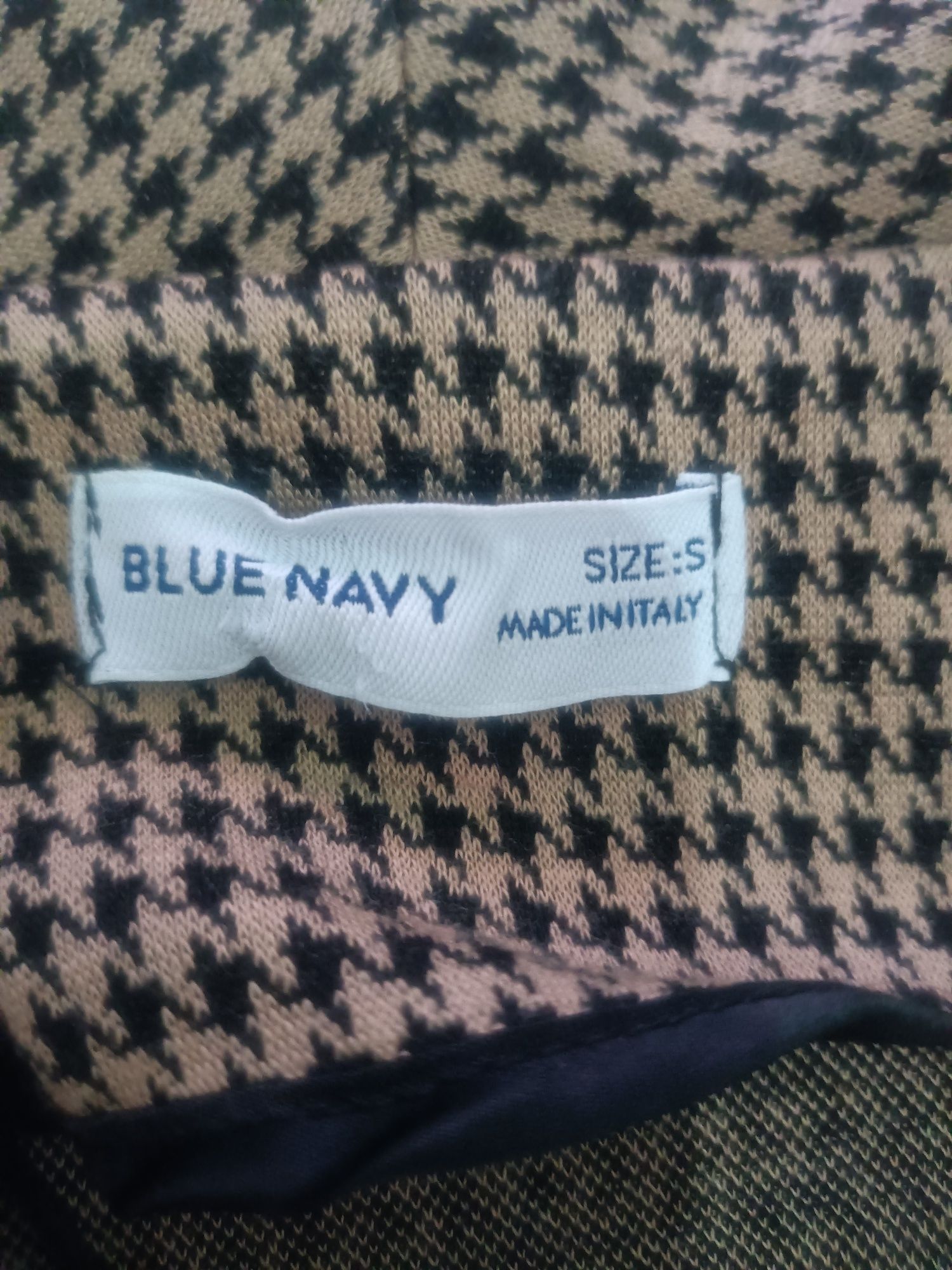 Marynarka w pepitke blue navy rozmiar s
