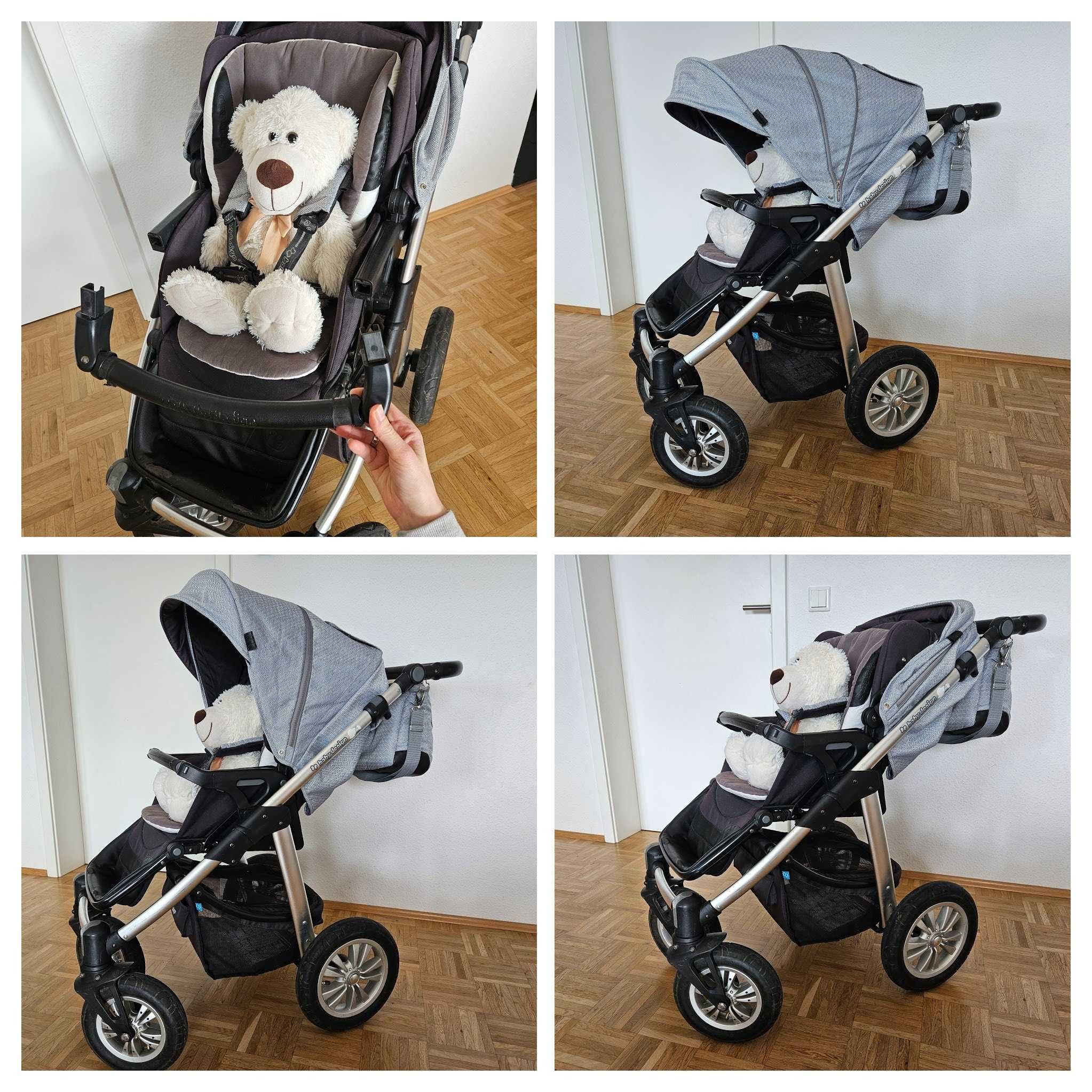 Wózek 2w1 (gondola i spacerówka) Baby Design Dotty 2017