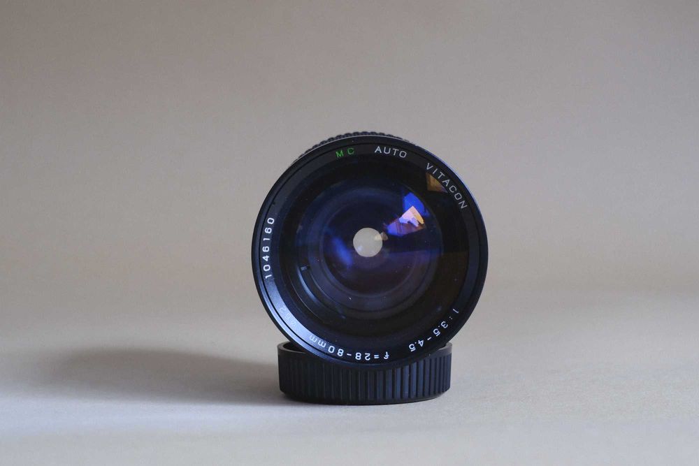 Objetiva Zoom Macro 1:5 Pentax mount Vitacon Auto Mc 28-80mm f3.5-f4.5