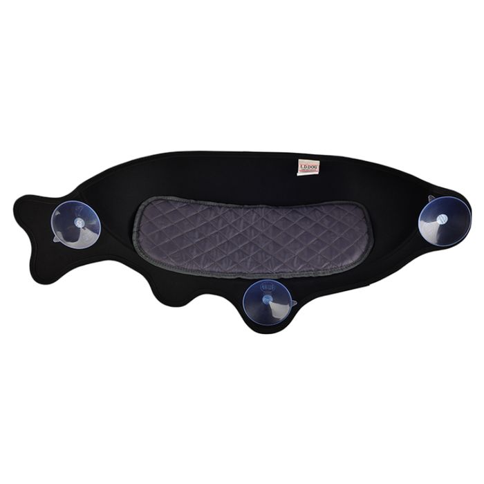 Legowisko dla Kota Hamak Okno Czarne 56x18x20 Przyssawka