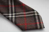ŚLICZNA KRATKA super krawat 100% wełna scotland