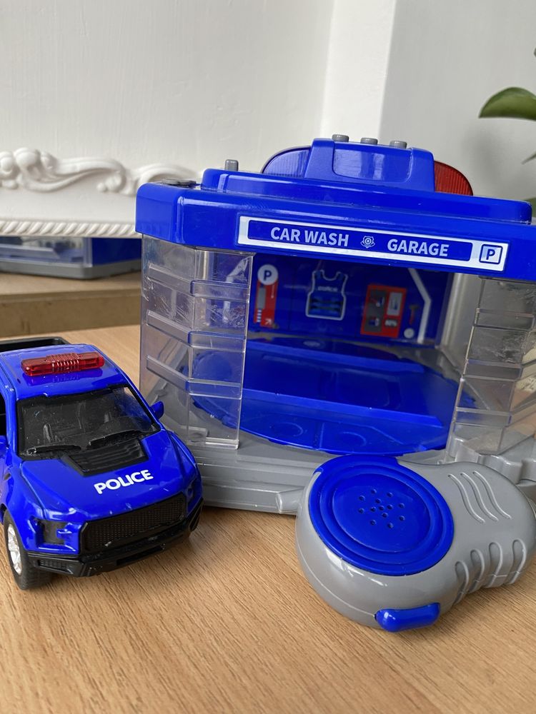 Гараж автомойка   »Полиция» детская игрушка