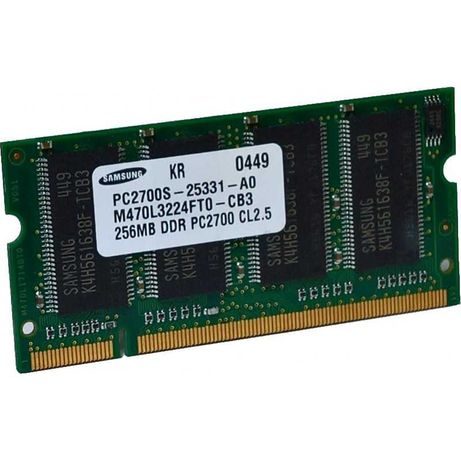 Pamięć RAM SDRAM 256MB Laptopy