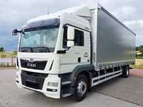 MAN TGM 18.290 / 18.250 /E6 / 22 PALETY / AUTOMAT / ZSUWANY DACH ORAZ BOKI / 9700 ŁADOWNOŚĆ / SERWISOWANY / NISKI PRZEBIEG / WINDA / FIRANKA / SPROWADZONY / 2019 / 335 TYŚ  PRZEBIEG / PIERWSZY WŁAŚCICIEL/