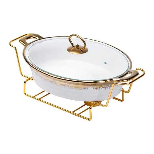 ХИТ СЕЗОНА! Мармит керамичесий на металлической подставке с подогревом